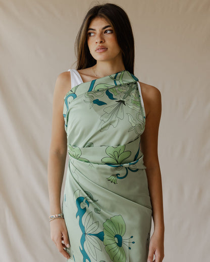 Pareo de pétalos de menta