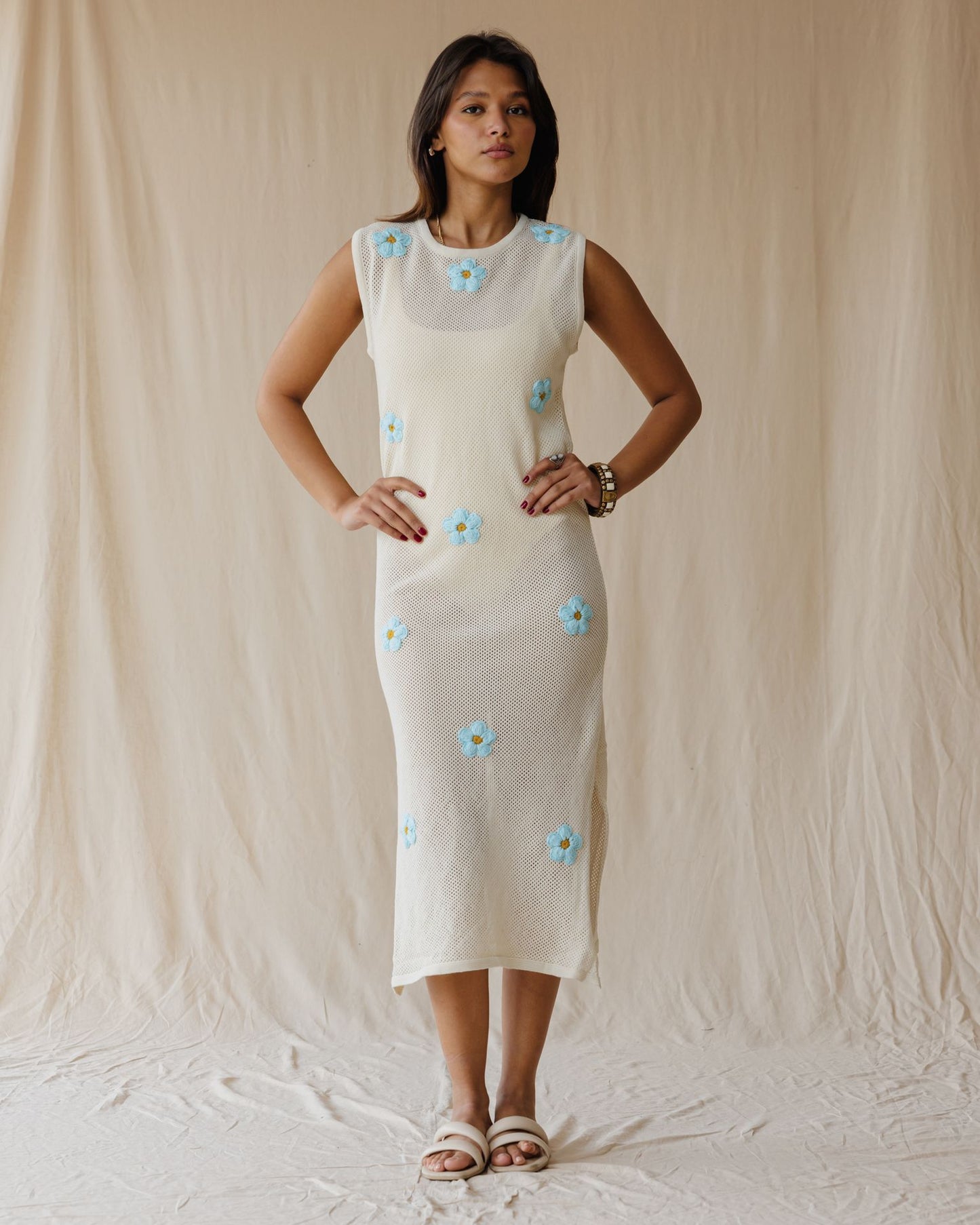 Off-White Daisy Drift Kleid