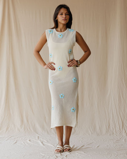 Off-White Daisy Drift Kleid