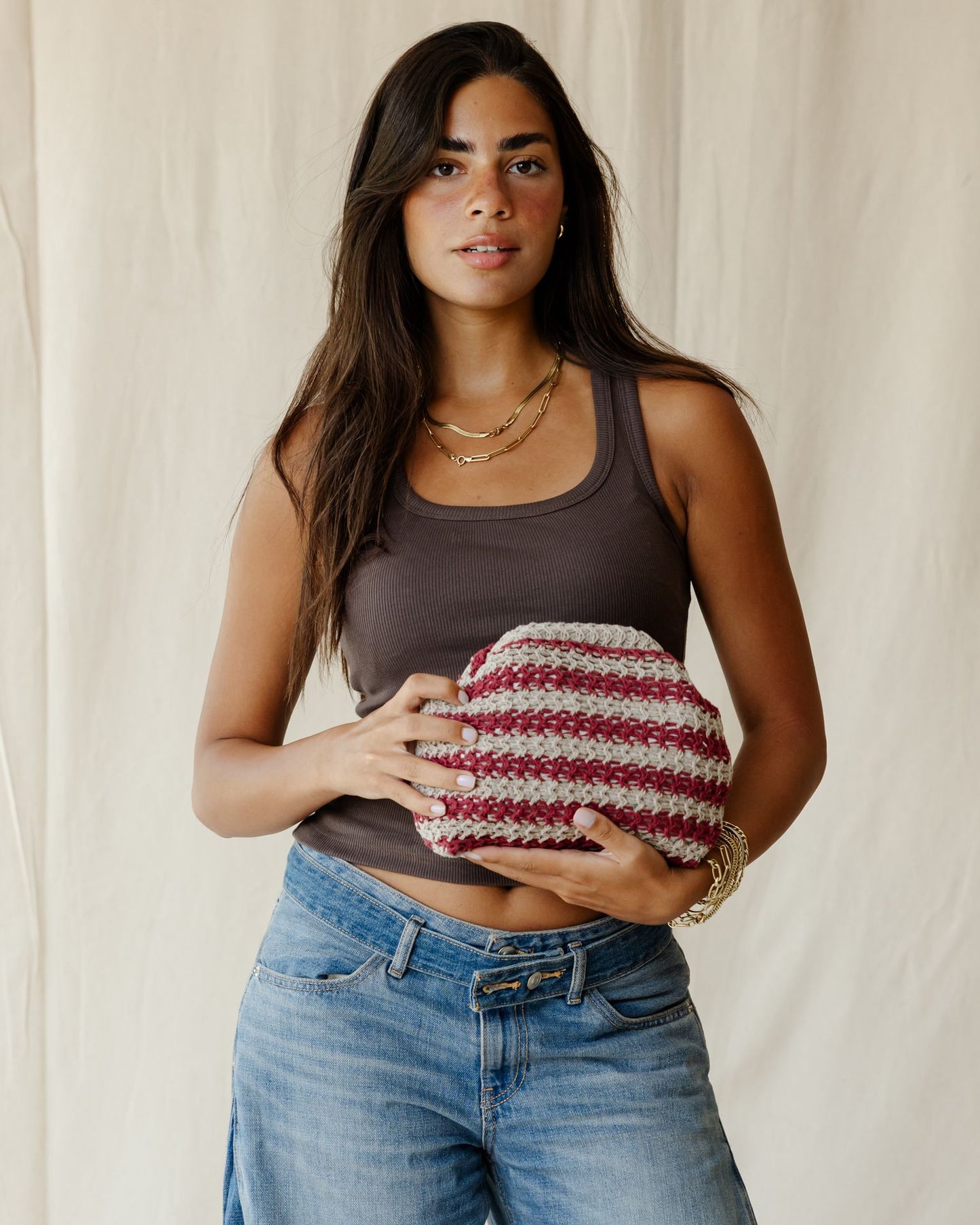 Strawberry Sand Clutch