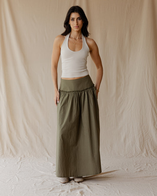 Falda Olive Flow