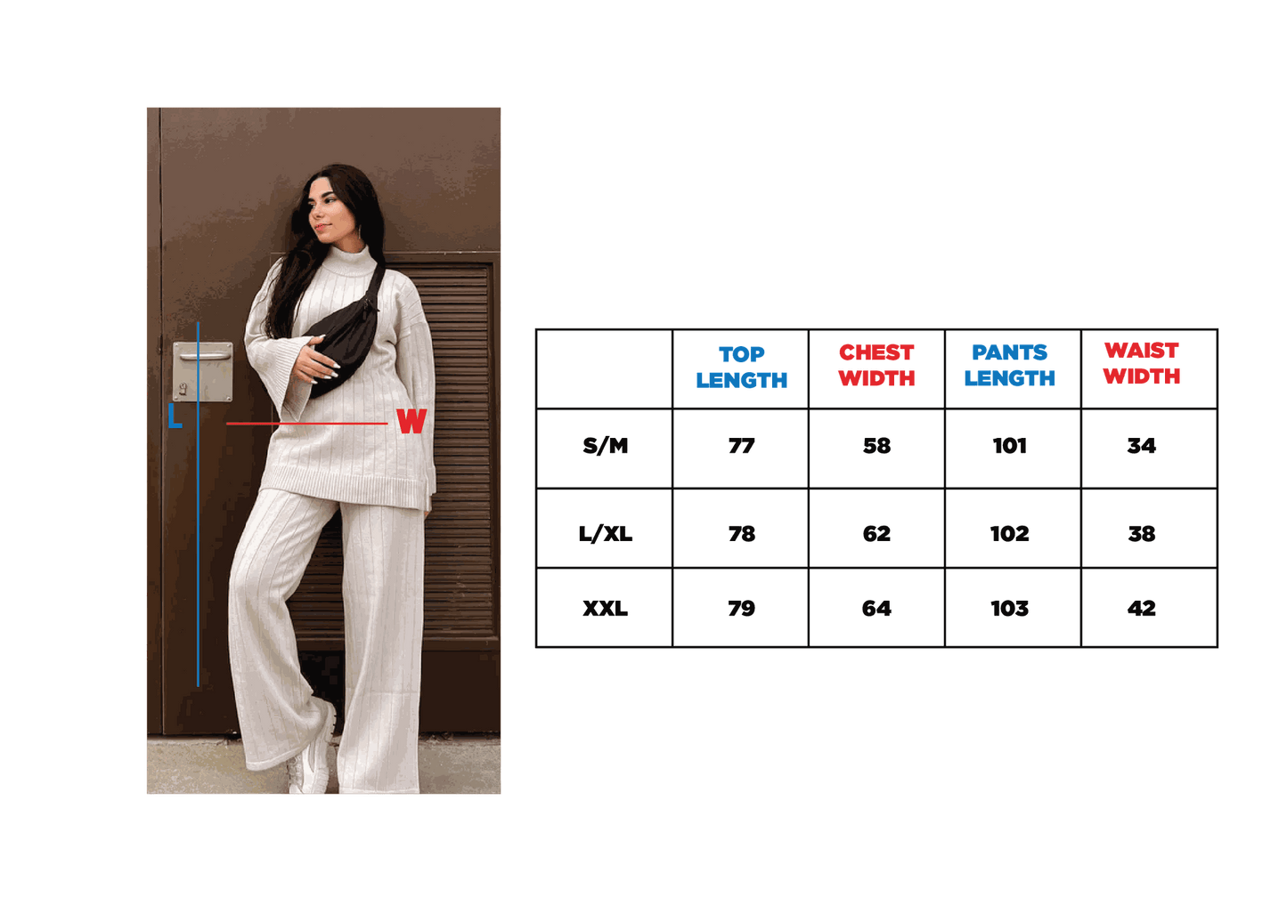 Rollkragen Strickset Beige