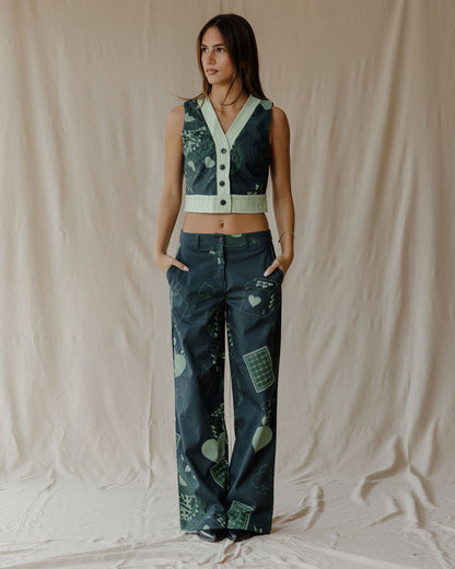 Hearts on Deck Olive Green Set