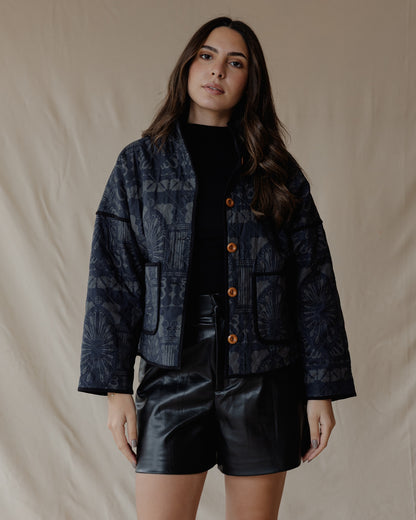 Charcoal Tiles Jacket