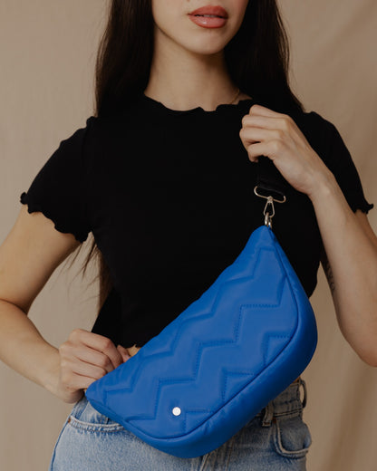 Saco de Sling Acolchoado Azul