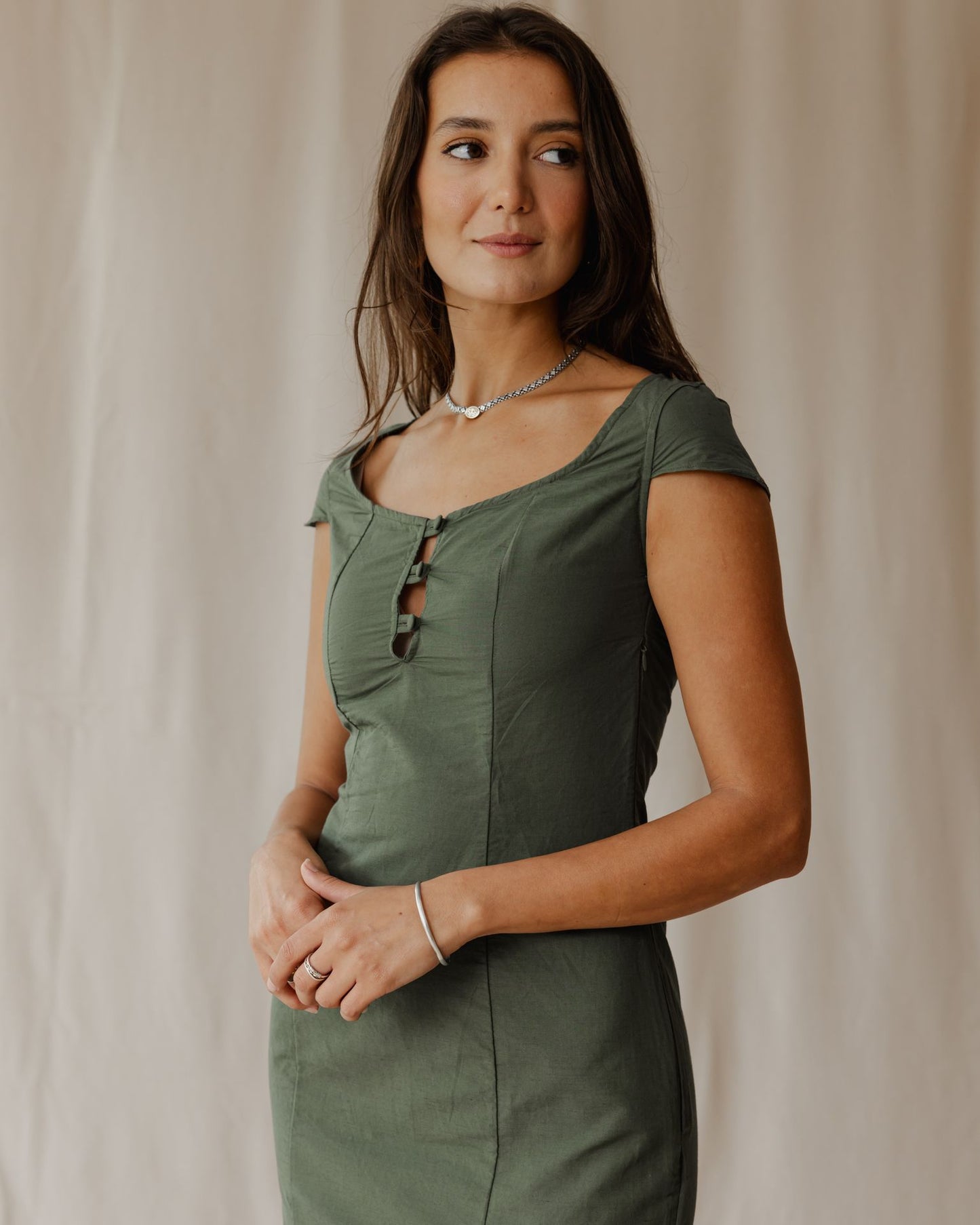 Robe Linéa Grace Olive