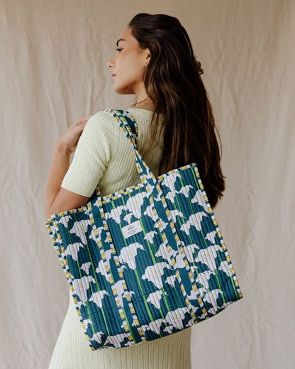 Bolso Tote Acolchado Tile & Lily