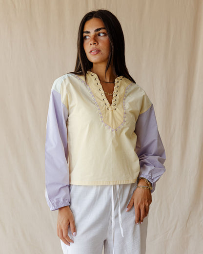 Nomad Patch Lavender Blouse
