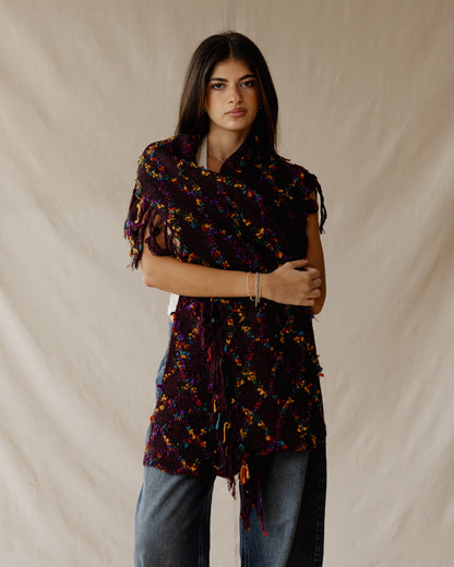 Handmade Speckled Berry Scarf