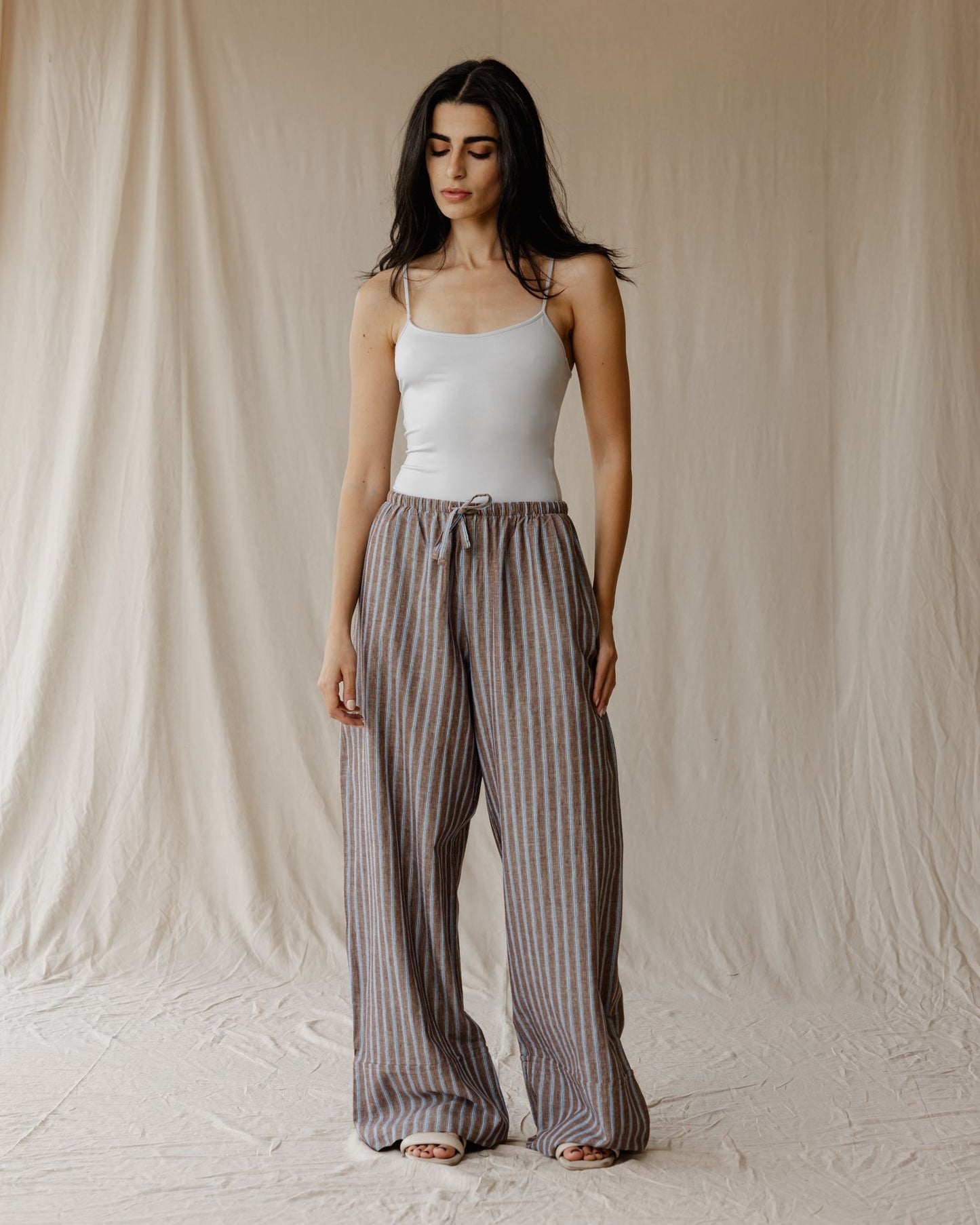 Pantalones de Lino Cocoa Dusk