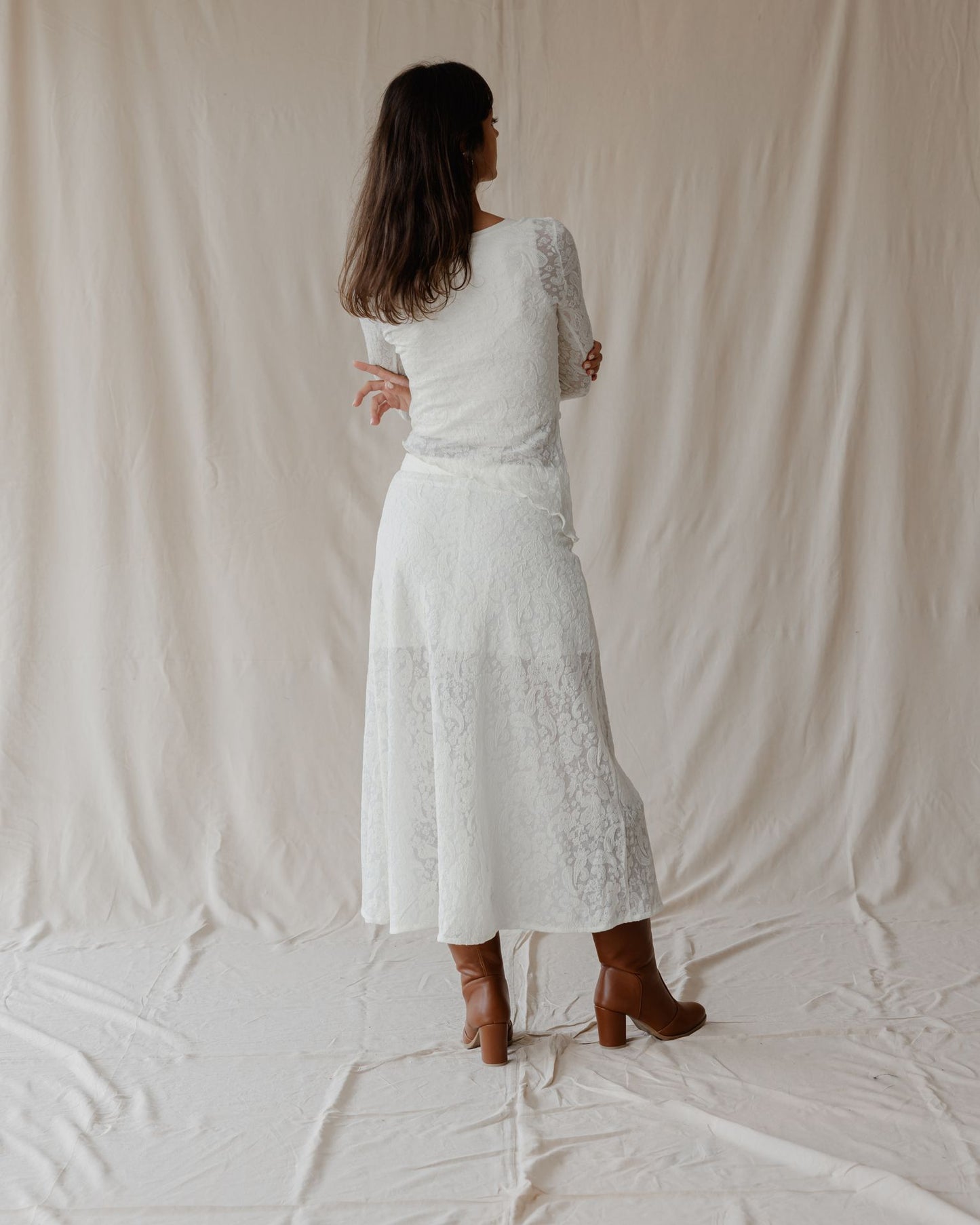 Top de Encaje Moonlight Marfil