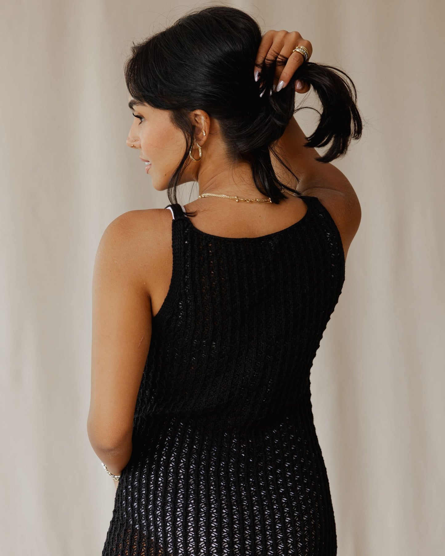 Robe en tricot noir Haven