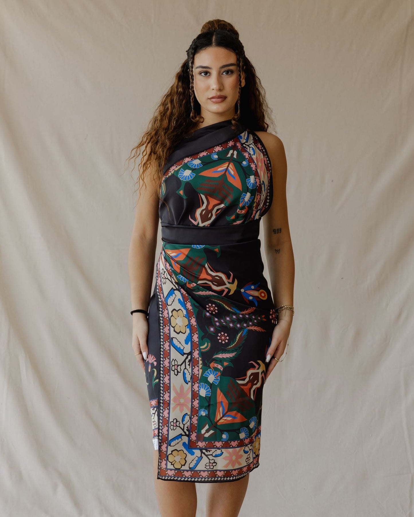 Pareo Tamara Palm negro