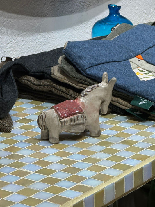 Figura de Burro de Cerámica