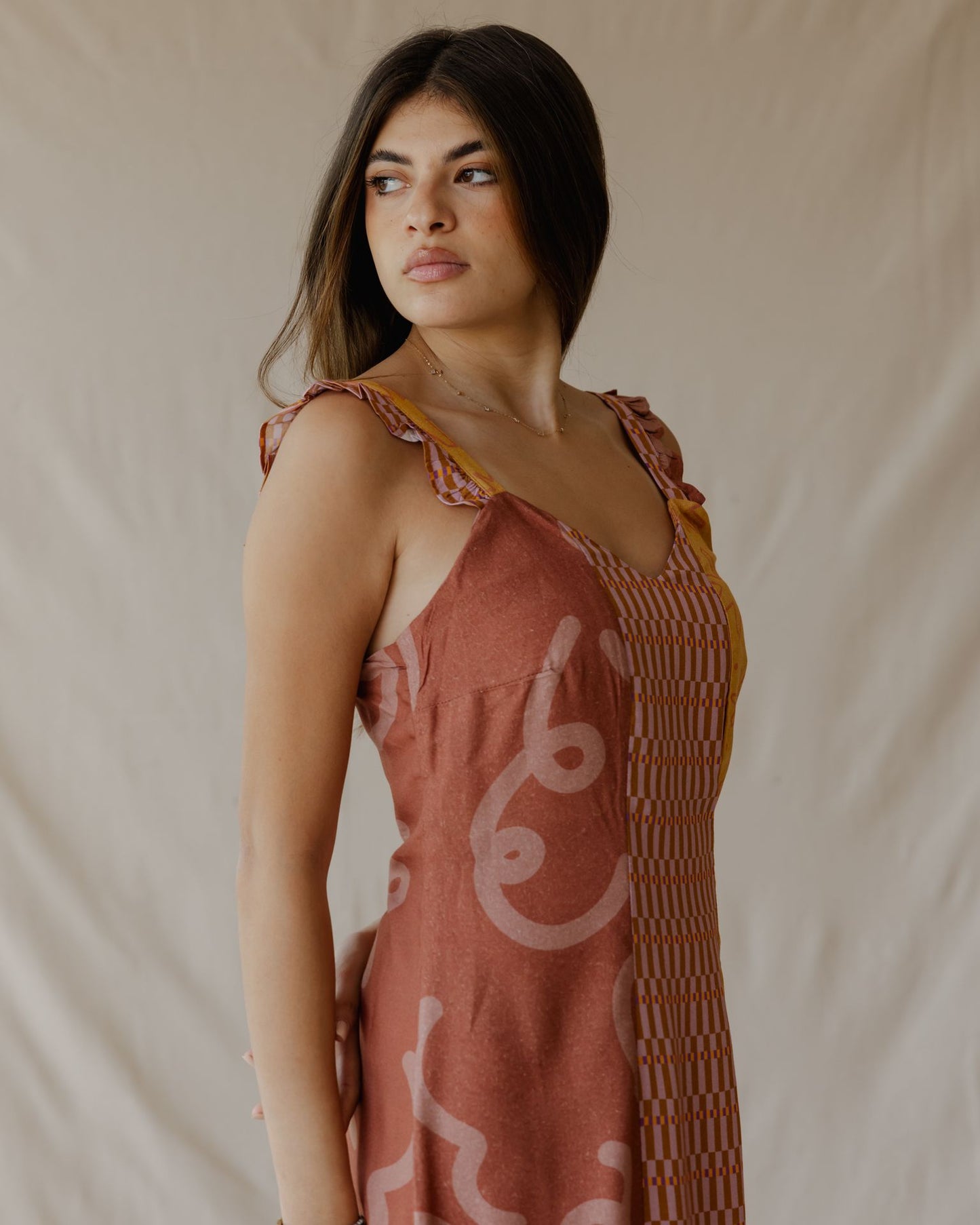 Vestido de festa Terra Patch
