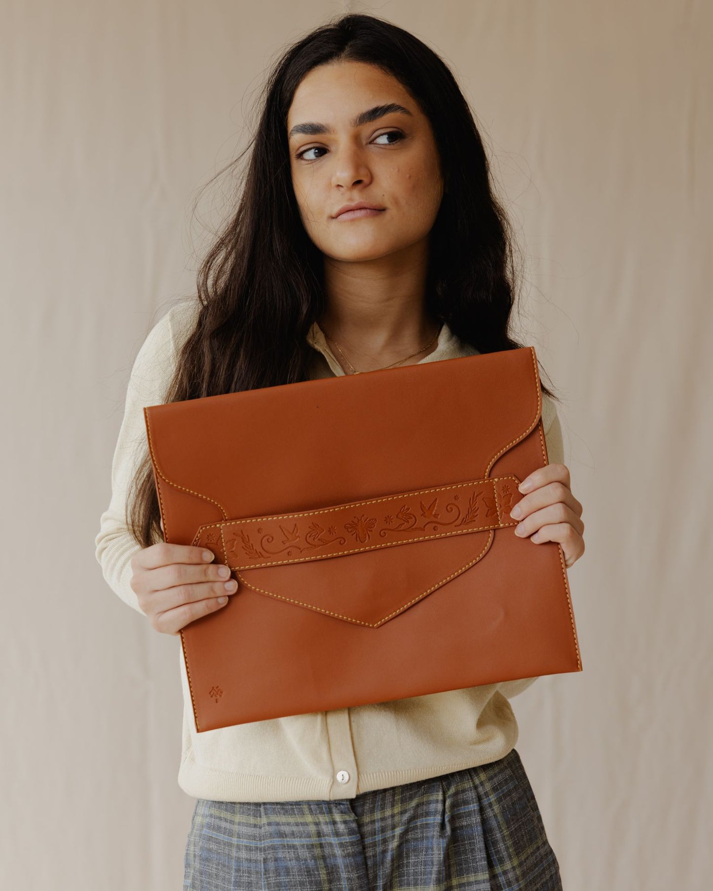 Secret Garden Laptop Sleeve Havane