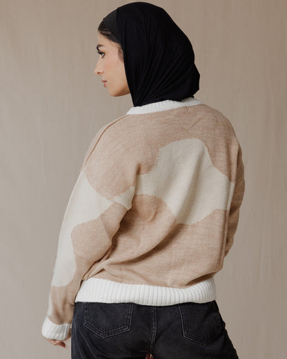 Wave Sweater Cafe X Beige