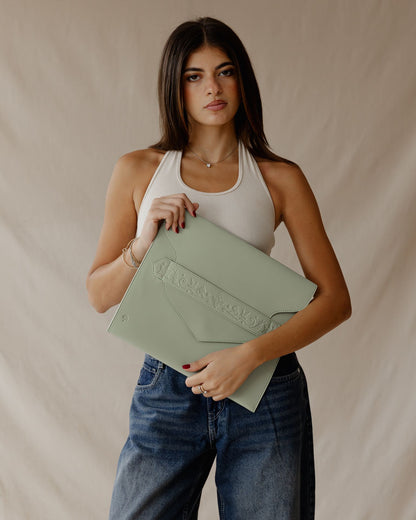 Secret Garden Laptop Sleeve Pistachio