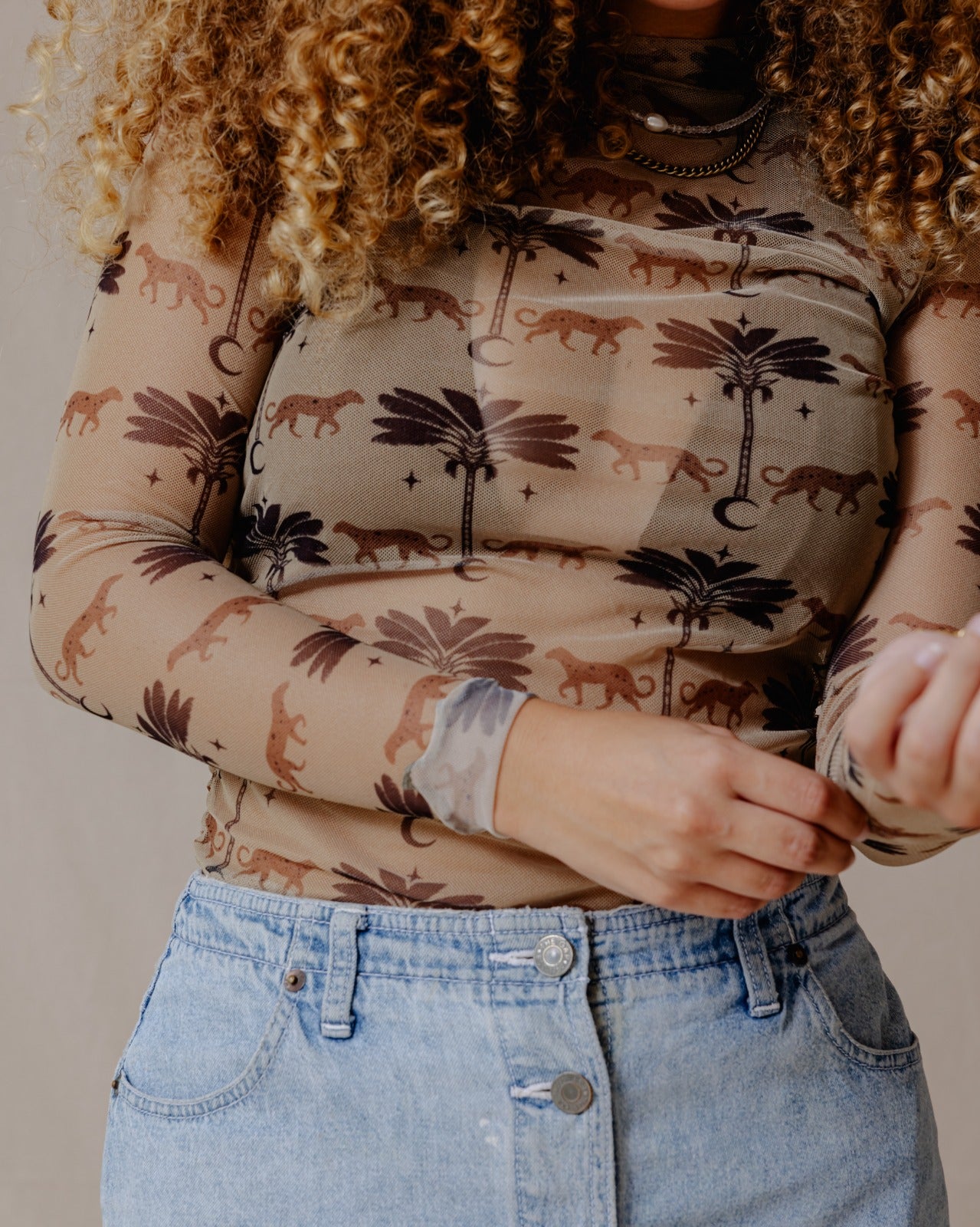 Top de malla Glam de Oasis