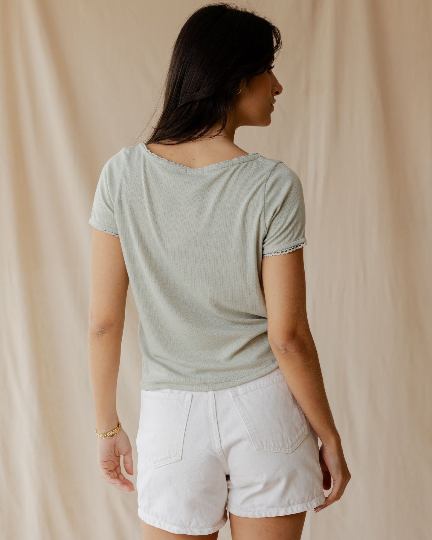 Belle Bow Olive Top