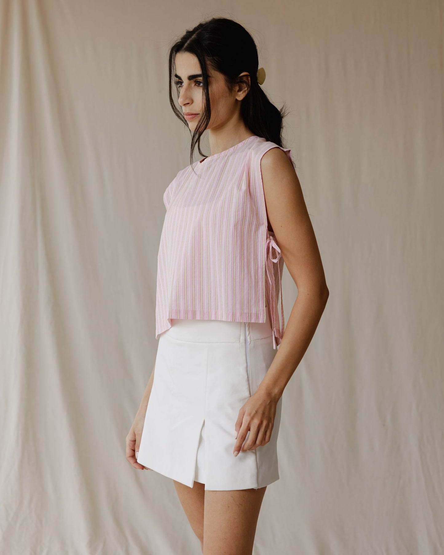 Blusa sin Mangas Sugarstripe Stories