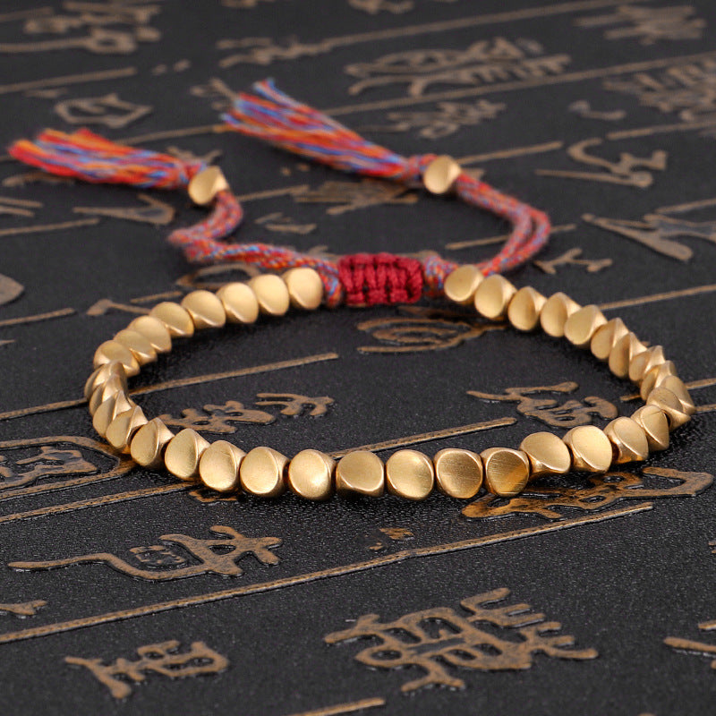 Copper Bead Bracelet