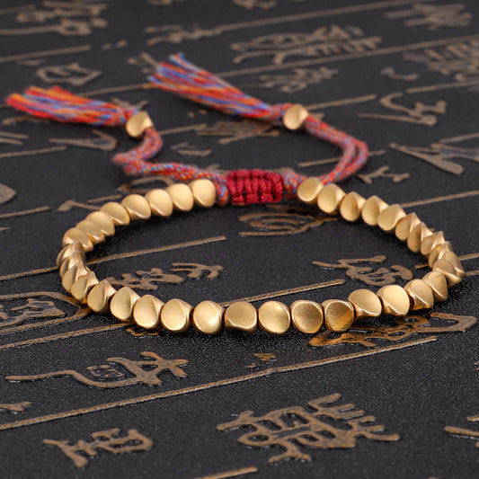 Copper Bead Bracelet