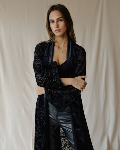 Whisper Dreamcoat Black Cardigan