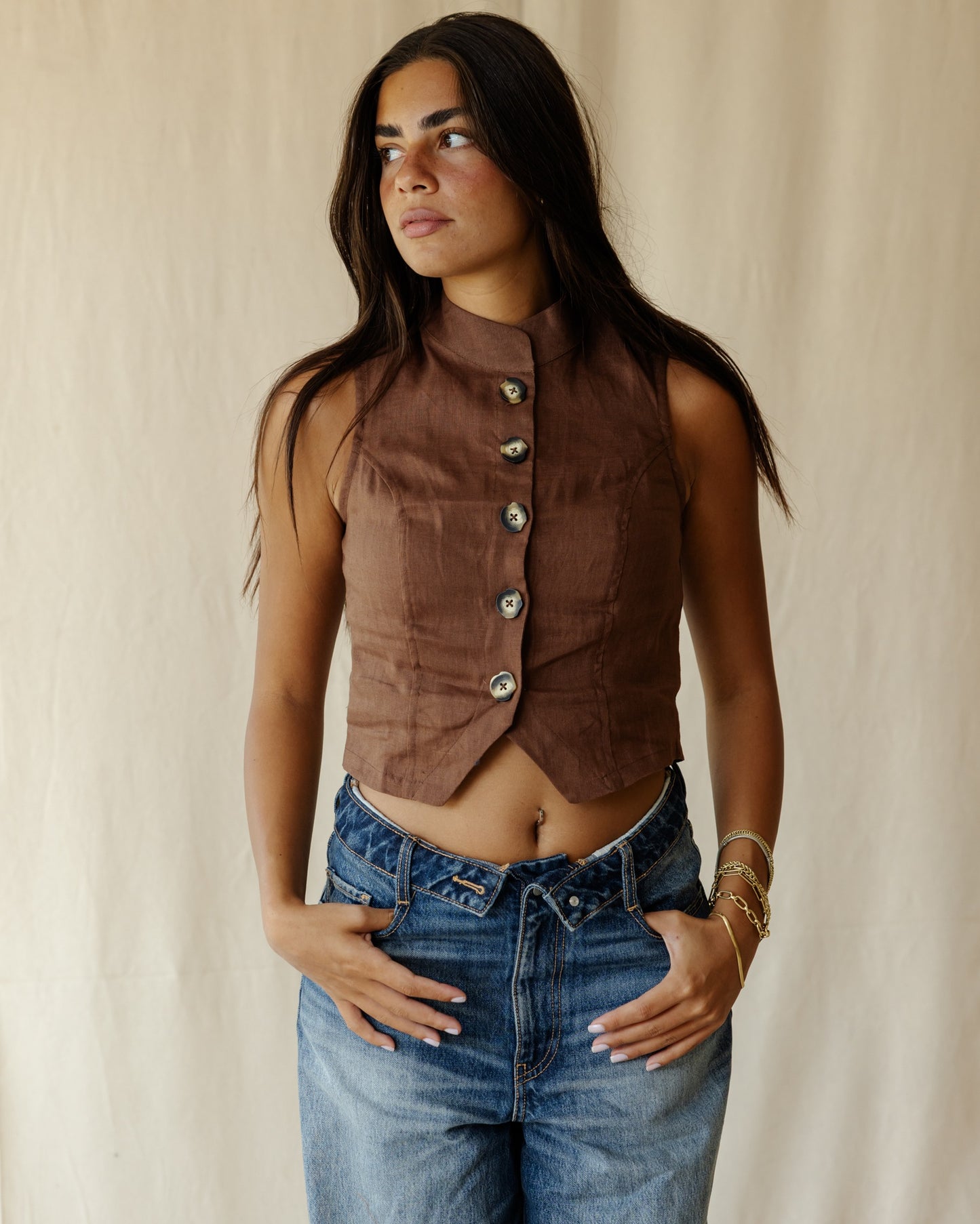 Elna Brown Vest