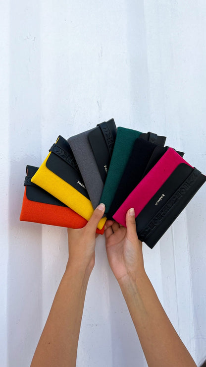 Bolsa asteca em Fuschia