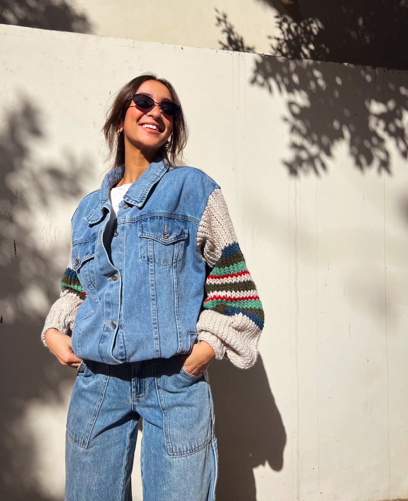 Giacca in denim Ace Trico X verde