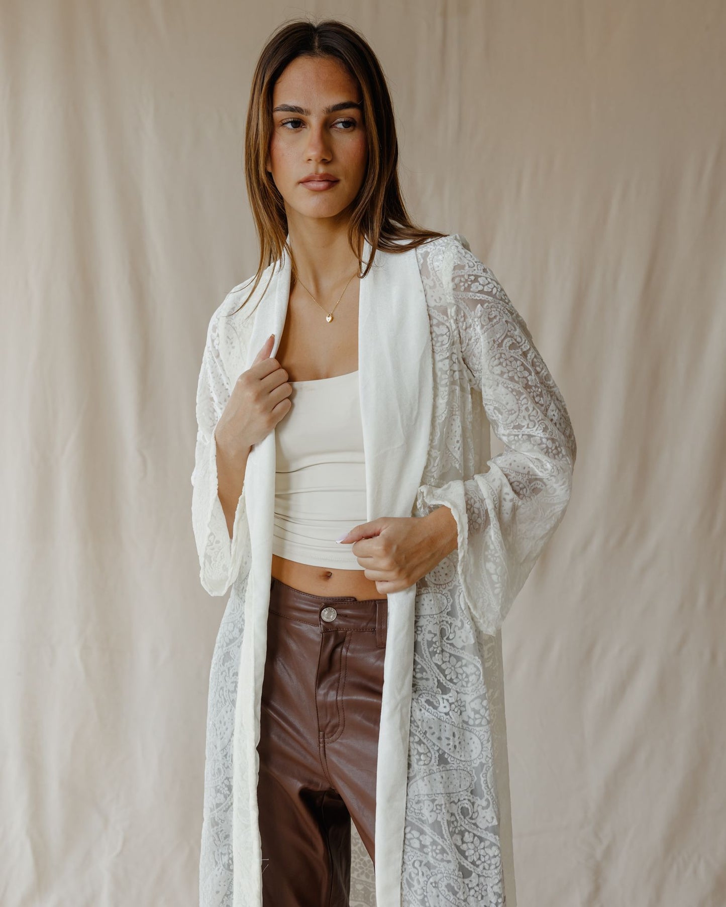 Whisper Dreamcoat White Cardigan