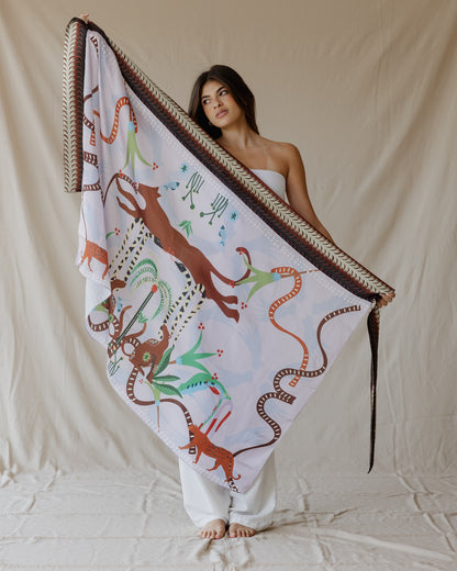 Wildkatzen Sarong Sahara Farbe