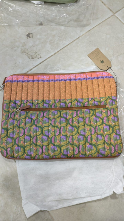 Clementine Fields Quilted Laptop Sleeve