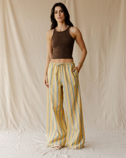 Pantalones de Lino Saffron Dune