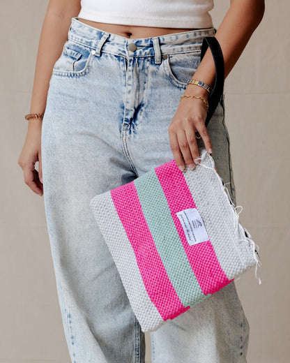 Bolsa Kilim Rosa X Menta