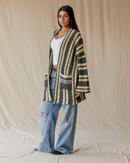 Olive Honey Pop Cardigan