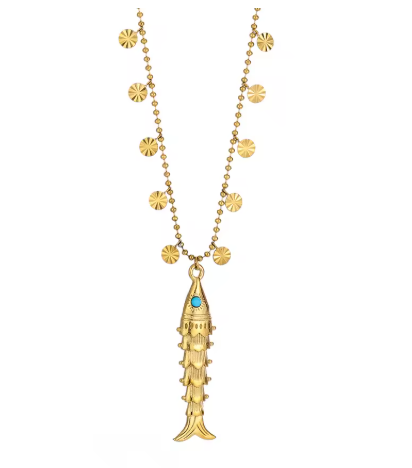 Gold Fish Necklace