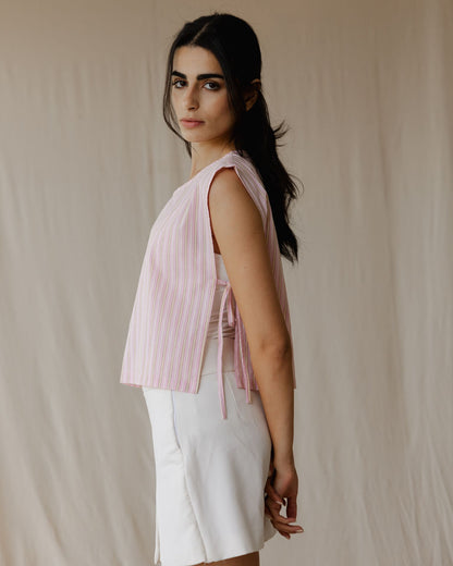 Blusa sin Mangas Sugarstripe Stories