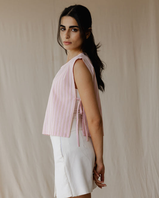 Blusa sin Mangas Sugarstripe Stories