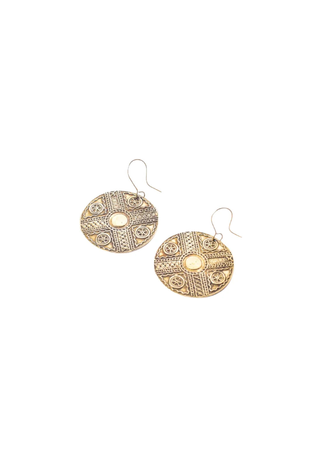 Siwa Inspired Brass Earrings