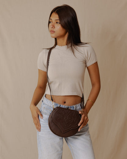 Bolso bandolera Jali marrón