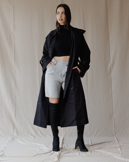 Trench Relax Fit Nero