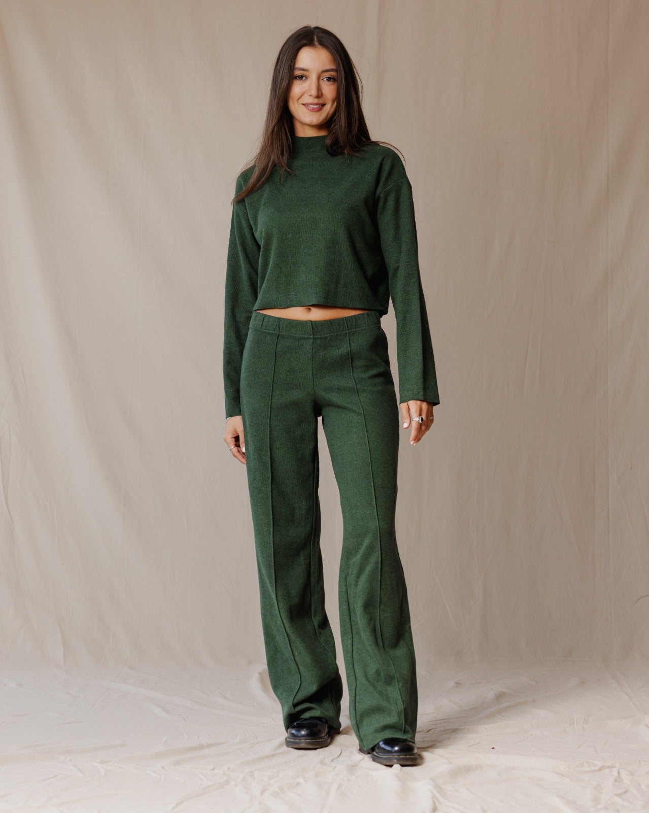 Completo Relaxed Cashmere Verde Oliva