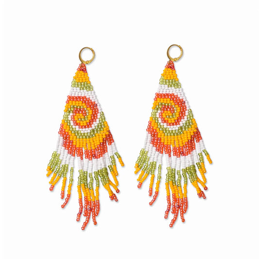 Tassel Beads Earring Yellow