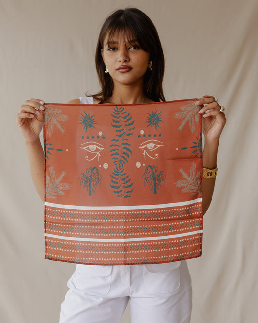 Isis Scarf In Burnt Sienna