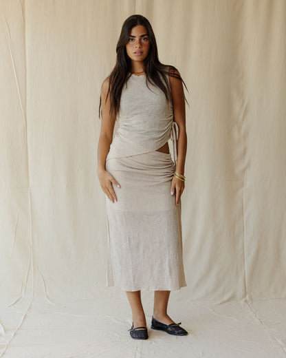 Terra Lace Beige Skirt