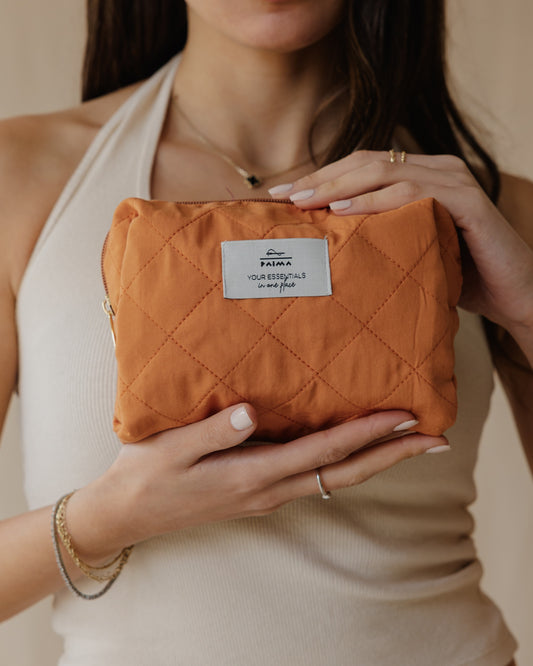 Peach Essential Makeup Pouch