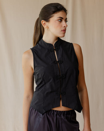 Empress Knot Black Vest