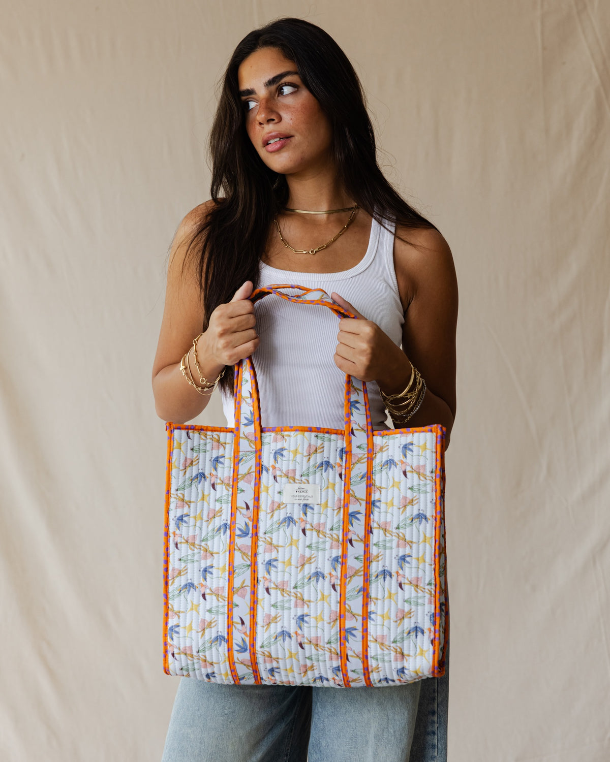 Birds Of A Feather Quilted Tote Bag
